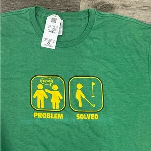 Humorous Golf Tee Shirt mens NWT